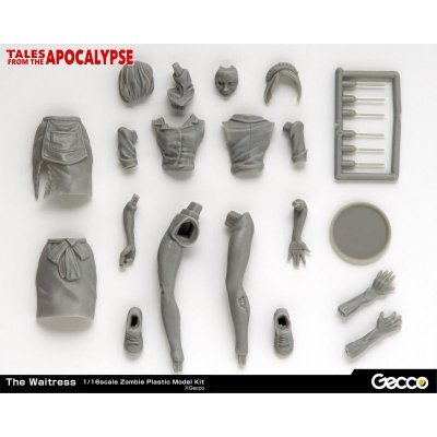 Photo17: Tales from the Apocalypse, The Waitress - 1/16 Scale Zombie Plastic Model Kit (Japanese package box)