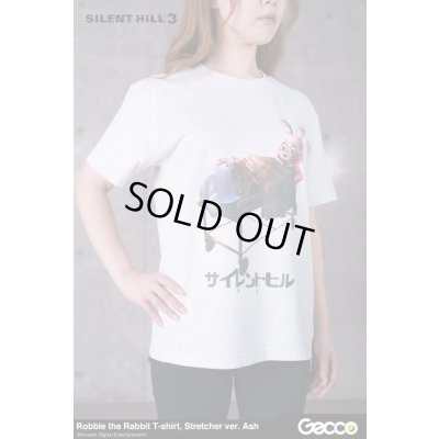 Photo4: SILENT HILL 3/ Robbie the Rabbit T-Shirt, Stretcher ver. (Color: Ash)