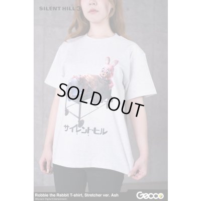 Photo5: SILENT HILL 3/ Robbie the Rabbit T-Shirt, Stretcher ver. (Color: Ash)