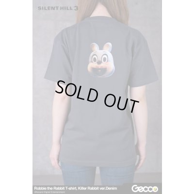 Photo4: SILENT HILL 3/ Robbie the Rabbit T-Shirt, Killer Rabbit ver. (Color: Denim)