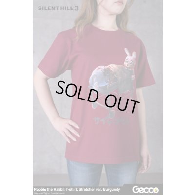 Photo7: SILENT HILL 3/ Robbie the Rabbit T-Shirt, Stretcher ver. (Color: Burgundy)