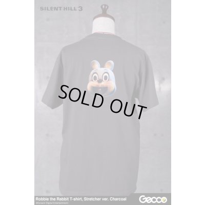 Photo8: SILENT HILL 3/ Robbie the Rabbit T-Shirt, Stretcher ver. (Color: Charcoal)