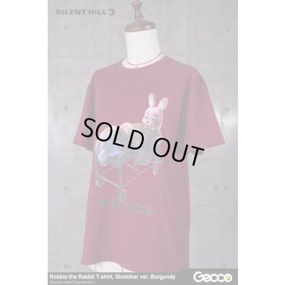 Photo10: SILENT HILL 3/ Robbie the Rabbit T-Shirt, Stretcher ver. (Color: Burgundy)