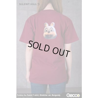 Photo5: SILENT HILL 3/ Robbie the Rabbit T-Shirt, Stretcher ver. (Color: Burgundy)