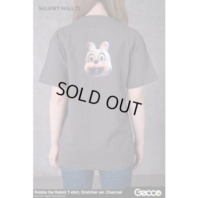 Photo5: SILENT HILL 3/ Robbie the Rabbit T-Shirt, Stretcher ver. (Color: Charcoal)