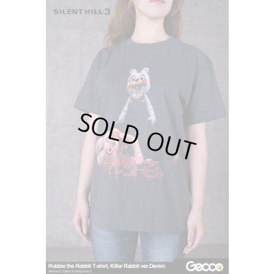 Photo3: SILENT HILL 3/ Robbie the Rabbit T-Shirt, Killer Rabbit ver. (Color: Denim)