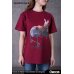 Photo2: SILENT HILL 3/ Robbie the Rabbit T-Shirt, Stretcher ver. (Color: Burgundy) (2)