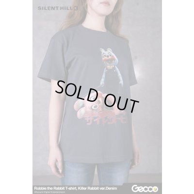 Photo6: SILENT HILL 3/ Robbie the Rabbit T-Shirt, Killer Rabbit ver. (Color: Denim)