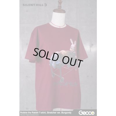 Photo9: SILENT HILL 3/ Robbie the Rabbit T-Shirt, Stretcher ver. (Color: Burgundy)