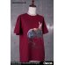 Photo9: SILENT HILL 3/ Robbie the Rabbit T-Shirt, Stretcher ver. (Color: Burgundy)