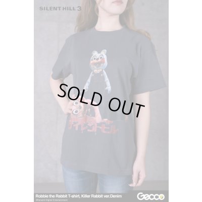Photo5: SILENT HILL 3/ Robbie the Rabbit T-Shirt, Killer Rabbit ver. (Color: Denim)