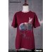 Photo8: SILENT HILL 3/ Robbie the Rabbit T-Shirt, Stretcher ver. (Color: Burgundy)