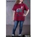 Photo14: SILENT HILL 3/ Robbie the Rabbit T-Shirt, Stretcher ver. (Color: Burgundy)