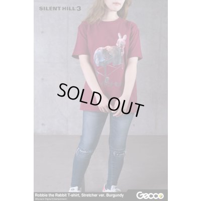 Photo15: SILENT HILL 3/ Robbie the Rabbit T-Shirt, Stretcher ver. (Color: Burgundy)