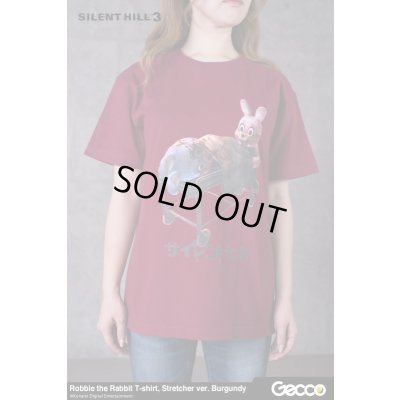 Photo6: SILENT HILL 3/ Robbie the Rabbit T-Shirt, Stretcher ver. (Color: Burgundy)