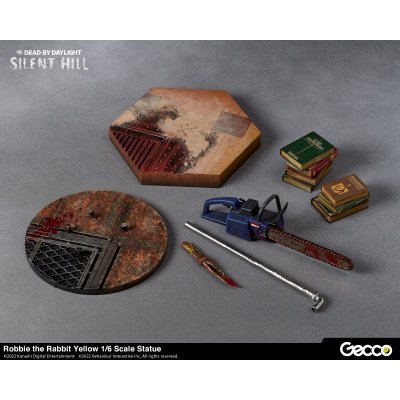 Photo18: SILENT HILL x Dead by Daylight, Robbie the Rabbit Yellow 1/6 Scale Statue