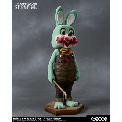 Photo17: SILENT HILL x Dead by Daylight, Robbie the Rabbit Green 1/6 Scale Statue