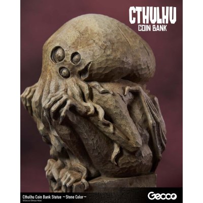 Photo29: Cthulhu Coin Bank Statue (Original Color/Stone Color)