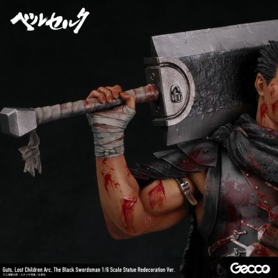 Photo27: Berserk/ Guts, Lost Children Arc, The Black Swordsman 1/6 Scale Statue Redecoration Ver.