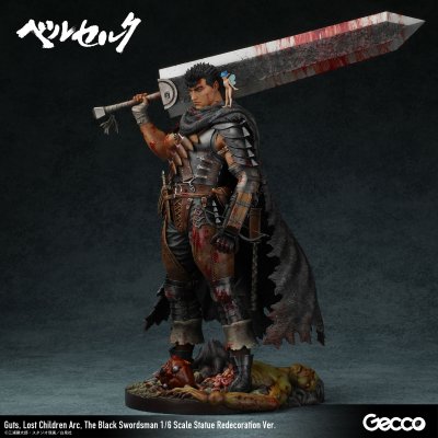 Photo44: Berserk/ Guts, Lost Children Arc, The Black Swordsman 1/6 Scale Statue Redecoration Ver.